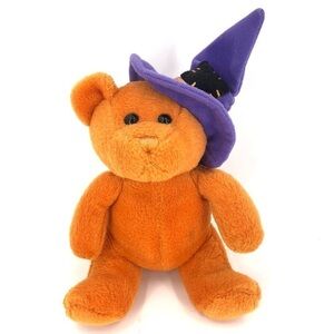 Chosun RARE Orange Halloween Bear Purple Witch Hat Plush Teddy Holiday